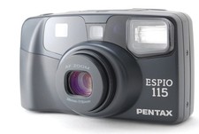  MINT  Pentax Espio 115 Black Point  Shoot 35mm Film Camera From JAPAN