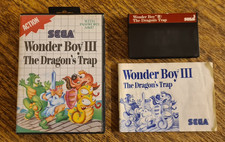 WONDER BOY III DRAGON'S TRAP - SEGA MASTER SYSTEM - PAL KOMPLETT funktionstüchtig!