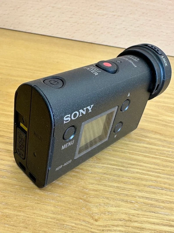 Sony HDR-AS50 action cam with accessories