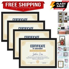 8.5 x 11 Magnetic Picture Frames for Refrigerator, 4 Packs 8.5 by 11 Certific...