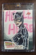 CATWOMAN MICHELLE PFEIFFER sketchcard SP 1/1 by Mike LaPeruta