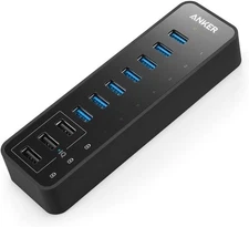 Anker 10 Port 60W Data Hub with 7 USB 3.0 Ports and 3 PowerIQ Charging Ports for