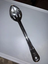 Vintage Dura-Ware Stainless Steel Slotted Serving Spoon 13” 7813S 