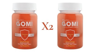 X2 MULTIGOMI | GUMMIES | VITAMINA C/ZINC/VITAMINA D 60 Pz