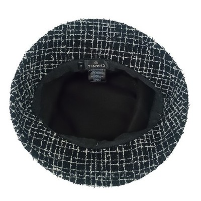 シャネルCHANEL バケットハット L AA9467 B14134. CHANEL Bucket Hat AA9467B14134 Black Cotton Polyamide Women's Coco