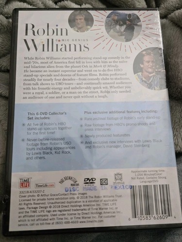 Robin Williams: Comic Genius Volume 1 (DVD, 6-Disc Set) FACTORY SEALED HBO - Picture 2 of 2