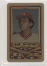 1982 Perma-Graphics/Topps Credit Cards All-Stars Gold Dave Concepcion