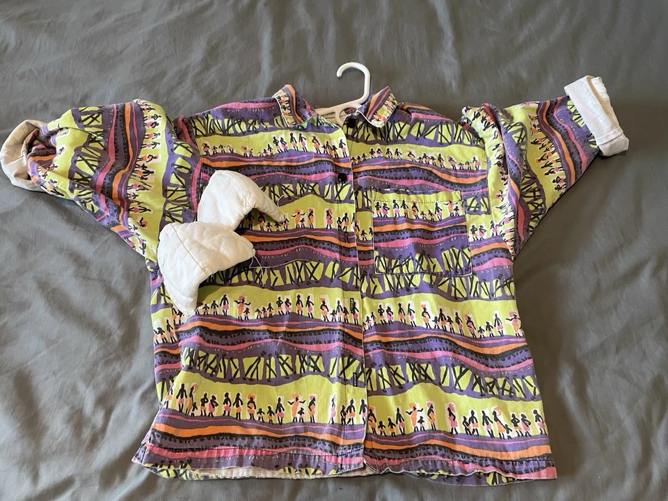 Men’s Vintage 80s Button Down Shirt - Image 4 of 4