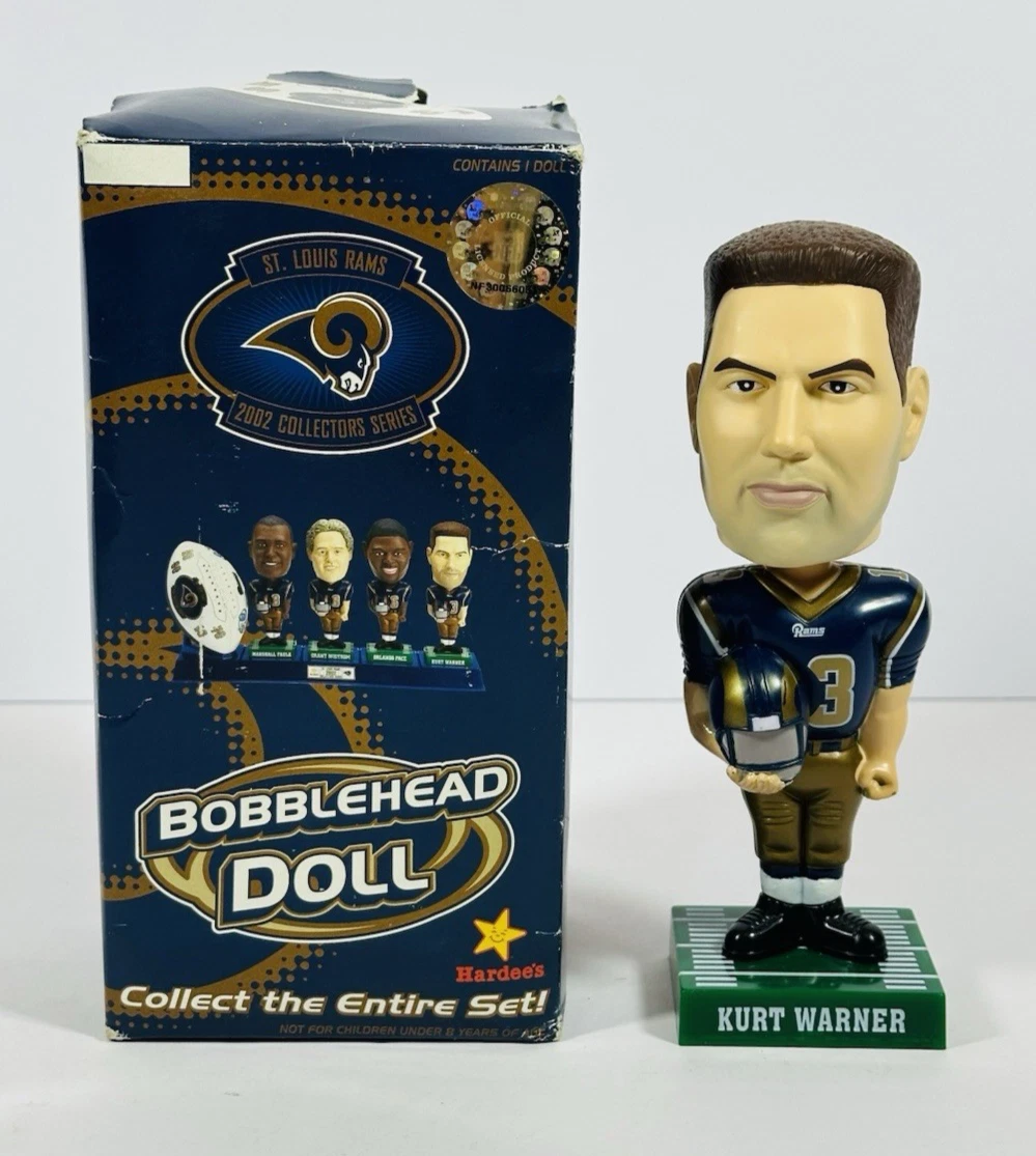 【美品】NFL  Warner Bobble Head Doll Kurt Warner #13 - Hand Painted BobbleHead Doll NFL St. Louis Rams