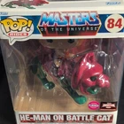 Funko Pop! Rides He-Man on Battle Cat #84 Flocked TargetCon Exclusive