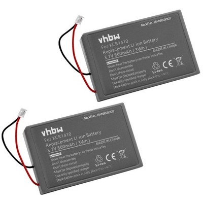 2x Akku für Sony PS4 Dualshock Controller V2 800mAh
