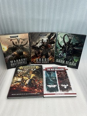 Warhammer 40K Ghazghkull Codex The Red Mighty Battles Hardcover Book Lot