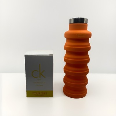 Calvin Klein CK One Summer Daze faltbare Trinkflasche 200ml/500ml orange