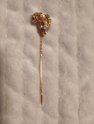 #ad #ad 18k to 22k Diamond Stick Pin Not Scrap Possibly Antique $400.00
