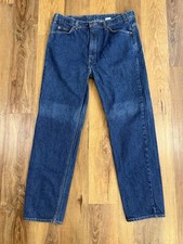 VTG Levi  s 505 Mens 40x32 Blue Dark Wash Denim Jeans 1996 Orange Tab