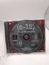 C-12 Final Resistance PlayStation 1 PS1 Disc & Back Artwork