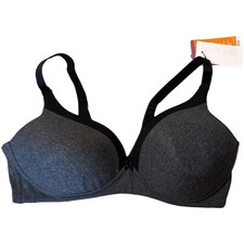 Warner's Heather Grey Wireless Invisible Bliss Bra Women's Size 40C NWT