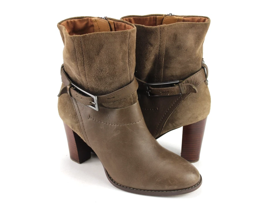Clarks Gr.37 Uk.4 Damen Stiefel Stiefeletten Boots Leder Braun  TOP  L 500 - Bild 1 von 4