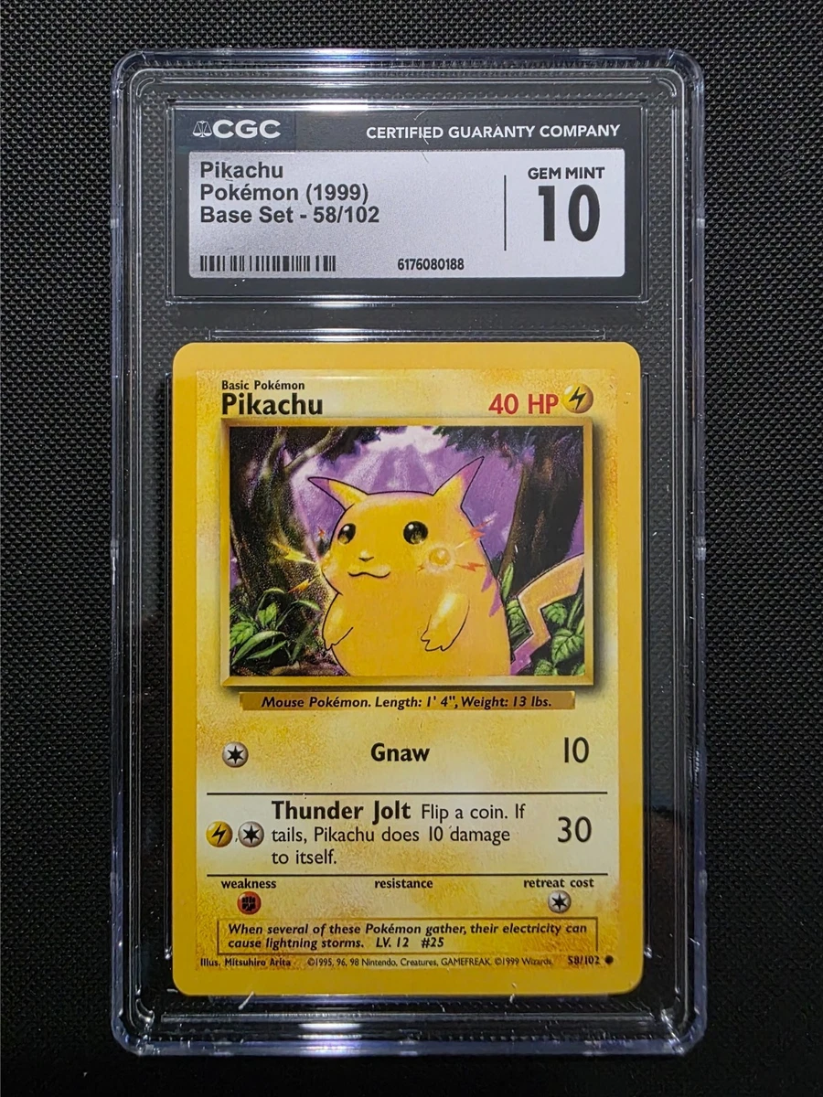 Preços baixos em Conjunto básico Pokémon TCG Pikachu grau 10
