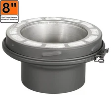 ALLFUEL HST 8 in. x 3 in. Single to Double Wall Chimney Pipe Adaptor