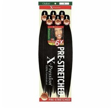 Outre X-Pression Pre-Stretched Kanekalon Hair Extensions 6-Pack 52in Black