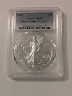 2021 $1 Type 2 American Silver Eagle PCGS MS70 Blue Label (Buyer’s Choice)