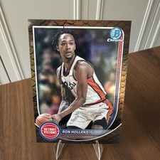 2025-26 Bowman Basketball CHROME Reptilian Refractor BCV-160 Ron Holland II, Det