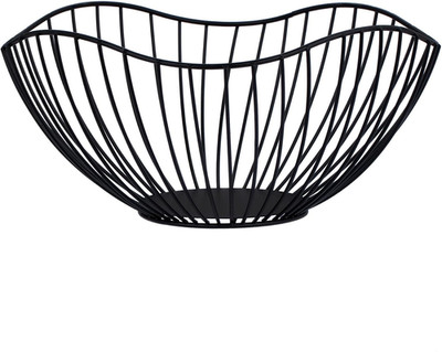 High Style Curved-Edge Modern Creative Stylish Single Tier Dish,Metal Iron Wire