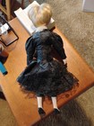 VINTAGE 16" FLAPPER DOLL IN BLACK DRESS — photo 4