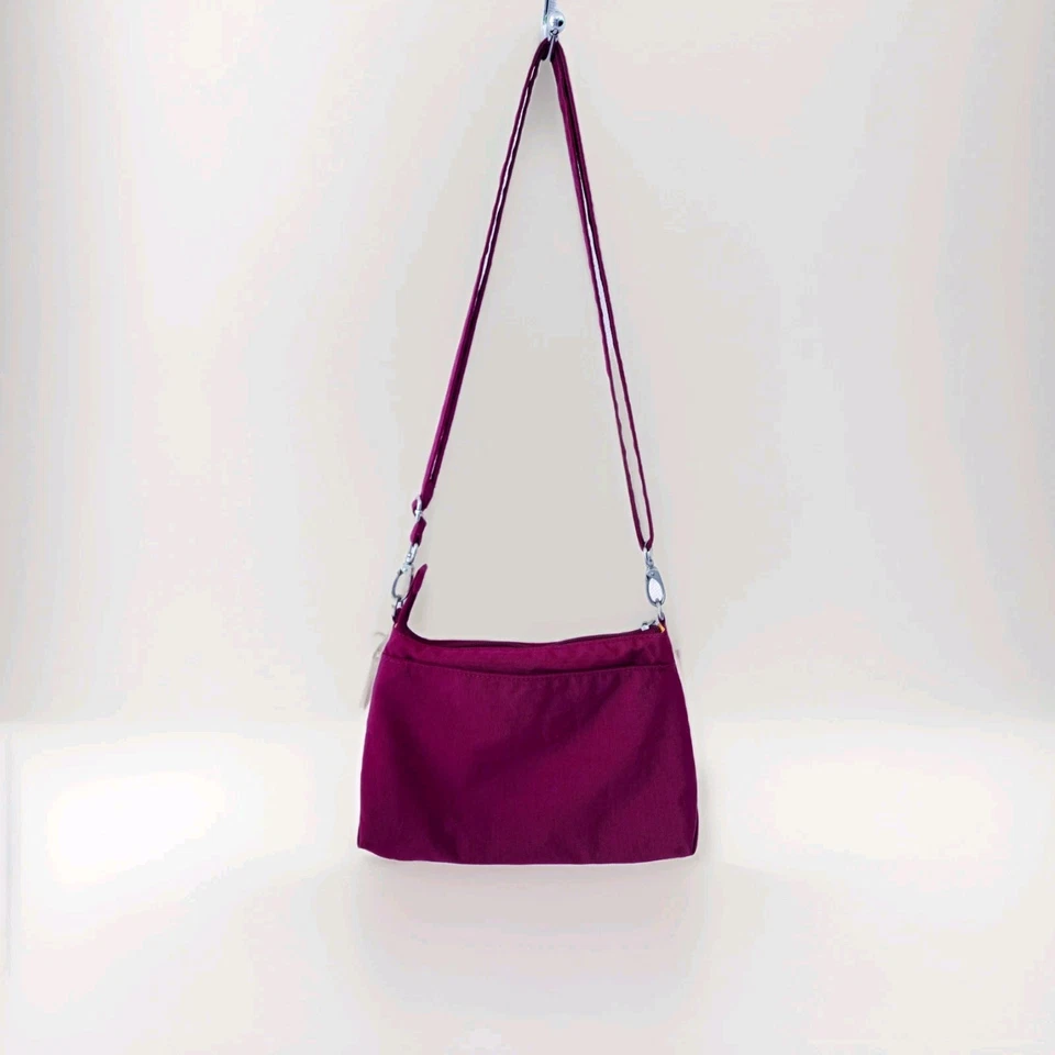 Bandolera Baggallini Triple Cremallera Convertible Bolso Cinturón Organizador Naranja Interior Foto 2 de 4