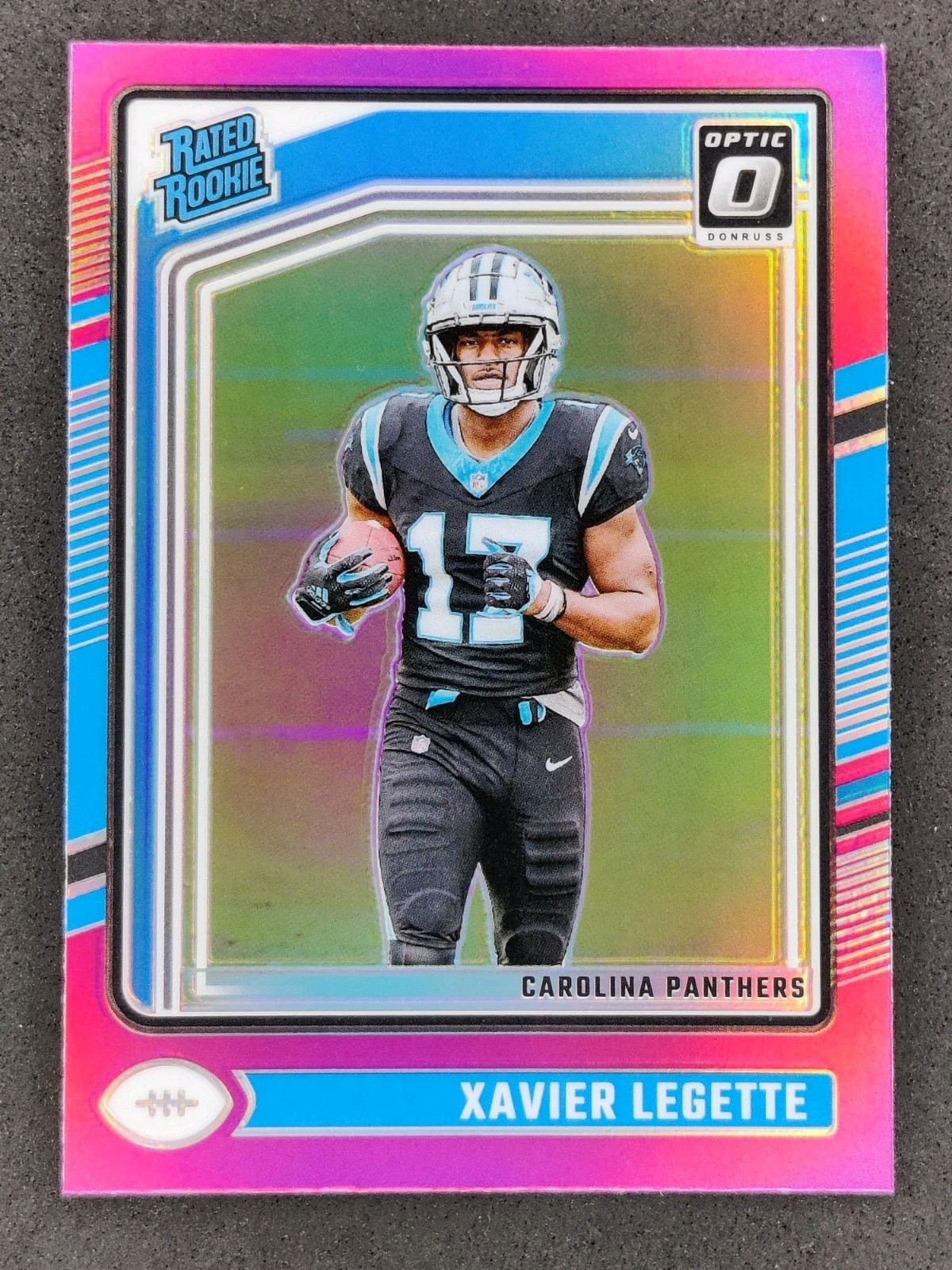 2024 Panini Optic XAVIER LEGETTE Rated Rookie Pink Holo #299 Carolina Panthers