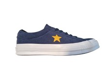 Converse One Star OX Navy Gold Sz 40 BNIB Cor...