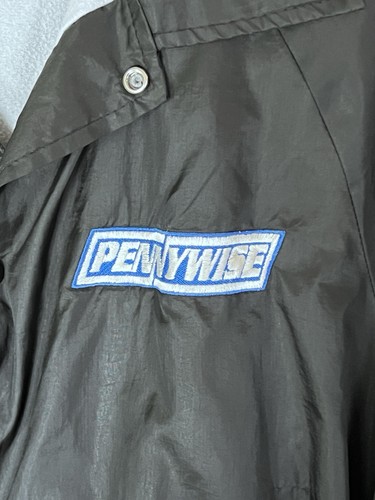 Vtg 90s Pennywise Punk Band Windbreaker Coach Jacket XL Cardinal Made In USA - Picture 5 of 12