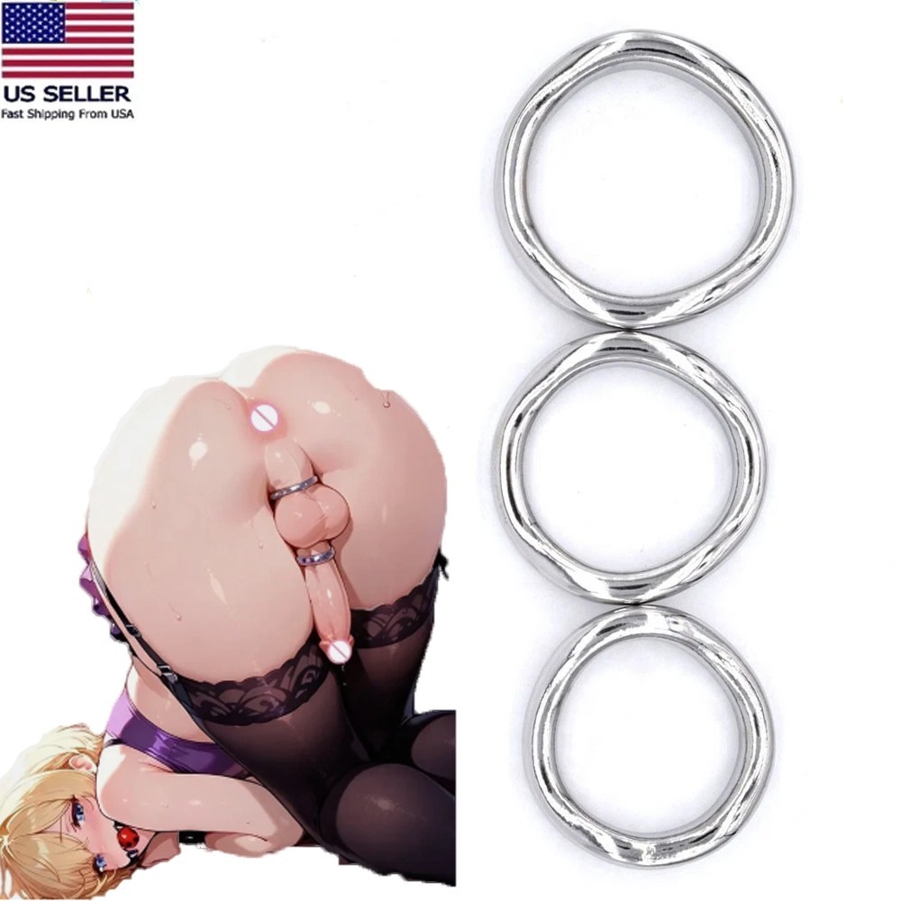4 Stainless Steel Metal Glans Ring For Male Penis Enhancer Strecher Delay Time