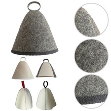Wool Felt Sauna Hat Sauna Headwear Bath Time Lightweight And Portable Durability
