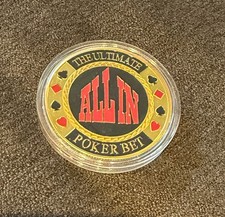 Poker Card Guard - All in - żetony pokerguard, pozłacane, etui ochronne NOWE