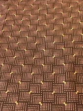 1/4 yard Andover Fabrics Kathy Hall 2017 Brown Yellow Geometric Pattern Cotton