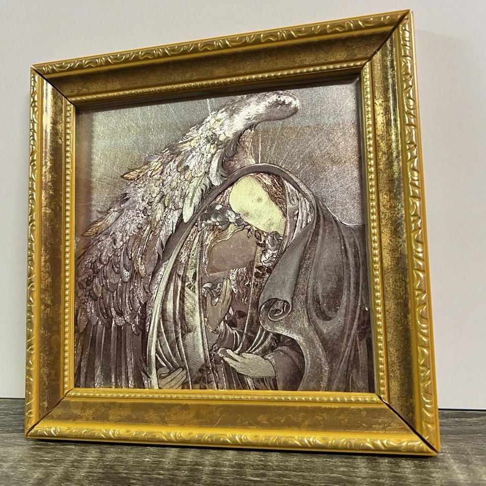 Ángel Refugio Niña Con Alas Sulamith Wulfing Holográfico Original Impresión '97 Foto 4 de 4