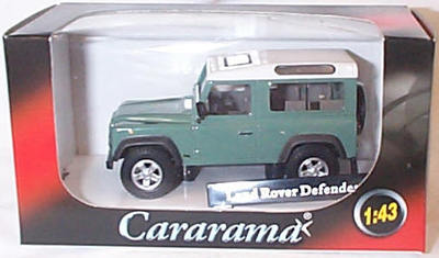 Land Rover Defender SWB Light Green Cararama 1/43 Range 4X4