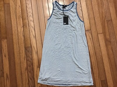 New Womens Paige White Teal Niagara Knit Sleeveless Dress Medium Lining  $135 | eBay