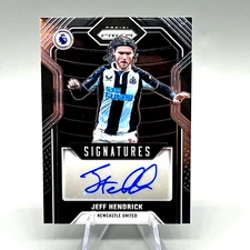 2021-22 Panini Prizm Signatures #S-JHK Jeff Hendrick Auto Newcastle United