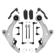 12pc Front Lower Control Arm Outer Tie Rod End Links for Nissan Maxima 2009-2014