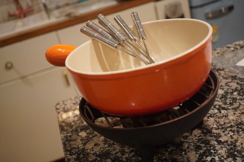 Le Creuset Cast Iron Fondue Set