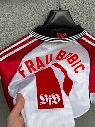 Camiseta de fútbol local vintage VfB Stuttgart 1997/1998 Bobic #11 talla M - Imagen 11 de 11