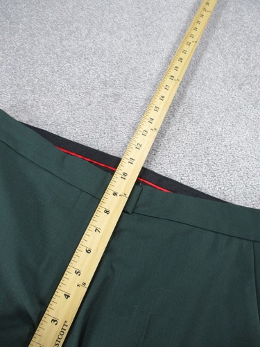 Paul Smith Dress Pants Mens 42 Us 33" Waist Green Wool Slacks - Picture 6 of 12