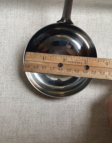 "Cucharón para servir sopa grande de acero inoxidable Effepi Inox 18 10 Italia 14""" - Imagen 6 de 7