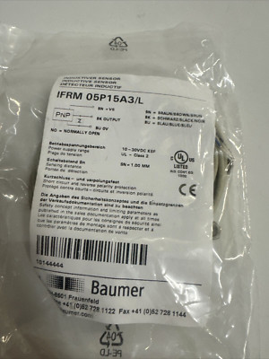Baumer IFRM 05P15A3/L Induktiver Inductive Sensor Switch PNP NO Schließer 1mm M5