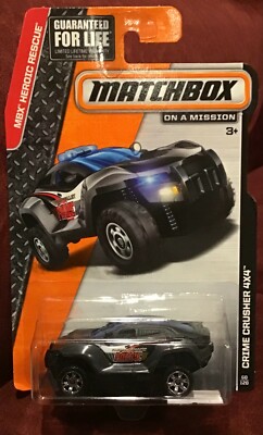 Matchbox MBX Heroic Rescue 2014 FABIAN VALLEY Police CRIME CRUSHER 4x4 MOC 
