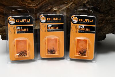 Guru QM1 Hooks Barbless Gr.8 10 12 14 Öhrhaken Feeder Matchhaken NEW OVP