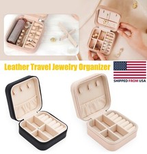 Portable Travel Jewelry Case Small Jewelry Box Jewelry Organizer Storage Case